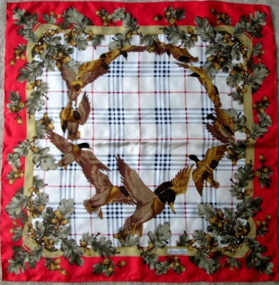 Foulard En Soie PAOLI Vintage - Mousseline De Soie - Dimensions 31x110 Cm - Marron - Occasion