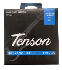 Tenson 022 - 032 Soprano Black Nylon Light Tension Soprano Ukulele String Wetsuit Set of 4