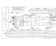 1936 Moffet Rubber Power 42" Wingspan Model Airplane Printed Plans