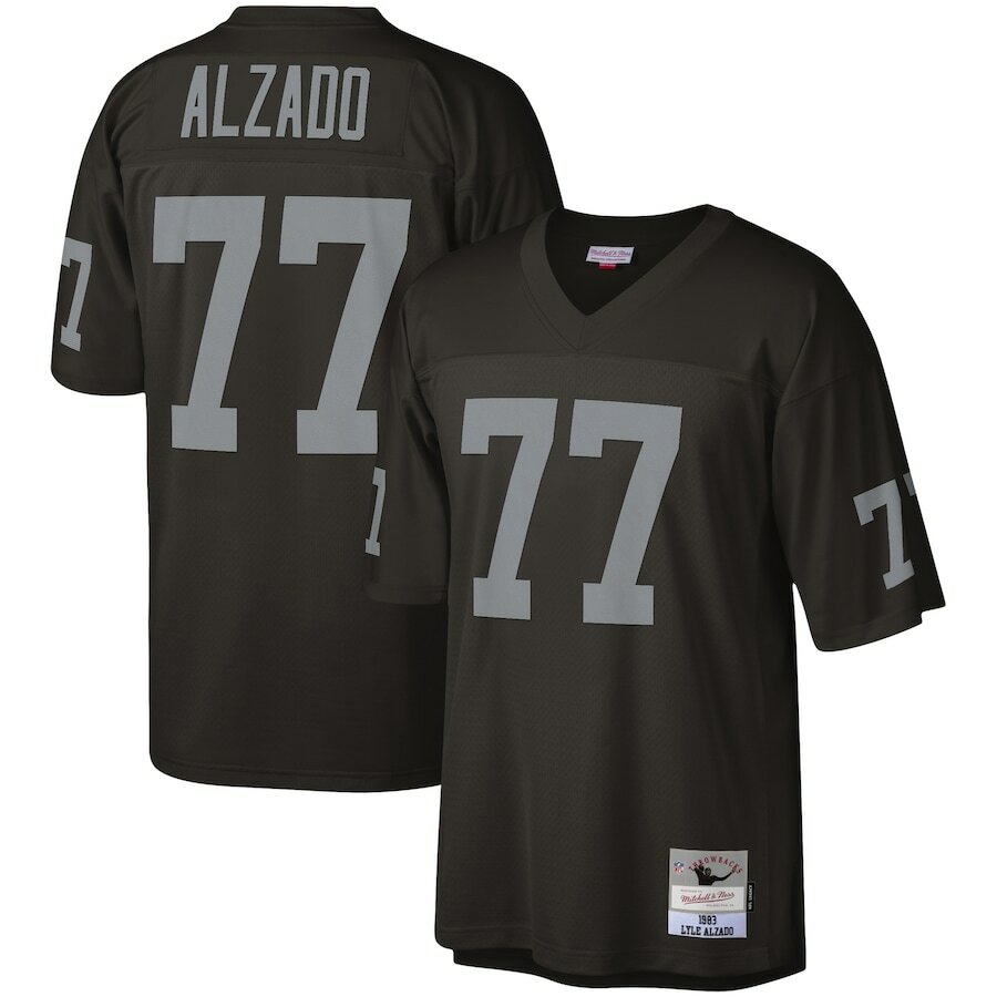 Los Angeles Raiders Lyle Alzado #77 Mitchell & Ness Black 1983 NFL