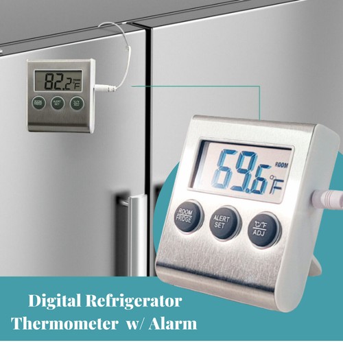 Kühlschrank/Gefrierschrank/Kühlschrank Digital Thermometer Alarm Maximum Minimum Historie - Bild 4 von 12