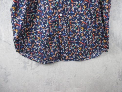 J Crew Button Down Shirt Size L Swimmers All Over Print Classic Liberty Fabric - Picture 7 of 16