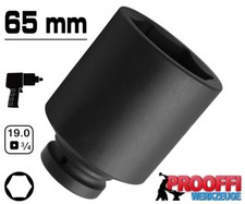 KRAFT Power Schlagschrauber Nuss 3/4" Stecknuss 65 mm Steckschlüssel 6-Kant Lang
