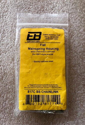 Ed Brown Model 1911 Semi Auto Main Spring Housing / SS Chainlink - Made In USA - Picture 6 of 9
