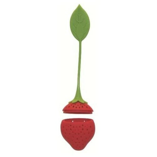 Cooking Concepts Silicone Strawberry Shaped Tea Infuser and Mug Cover Set
