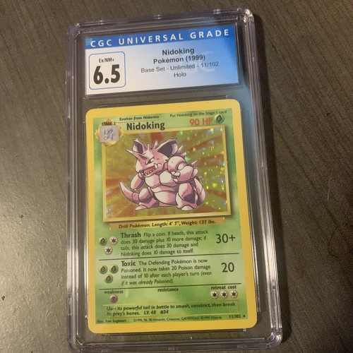 Nidoking graded CGC 6.5 for sale on eBay