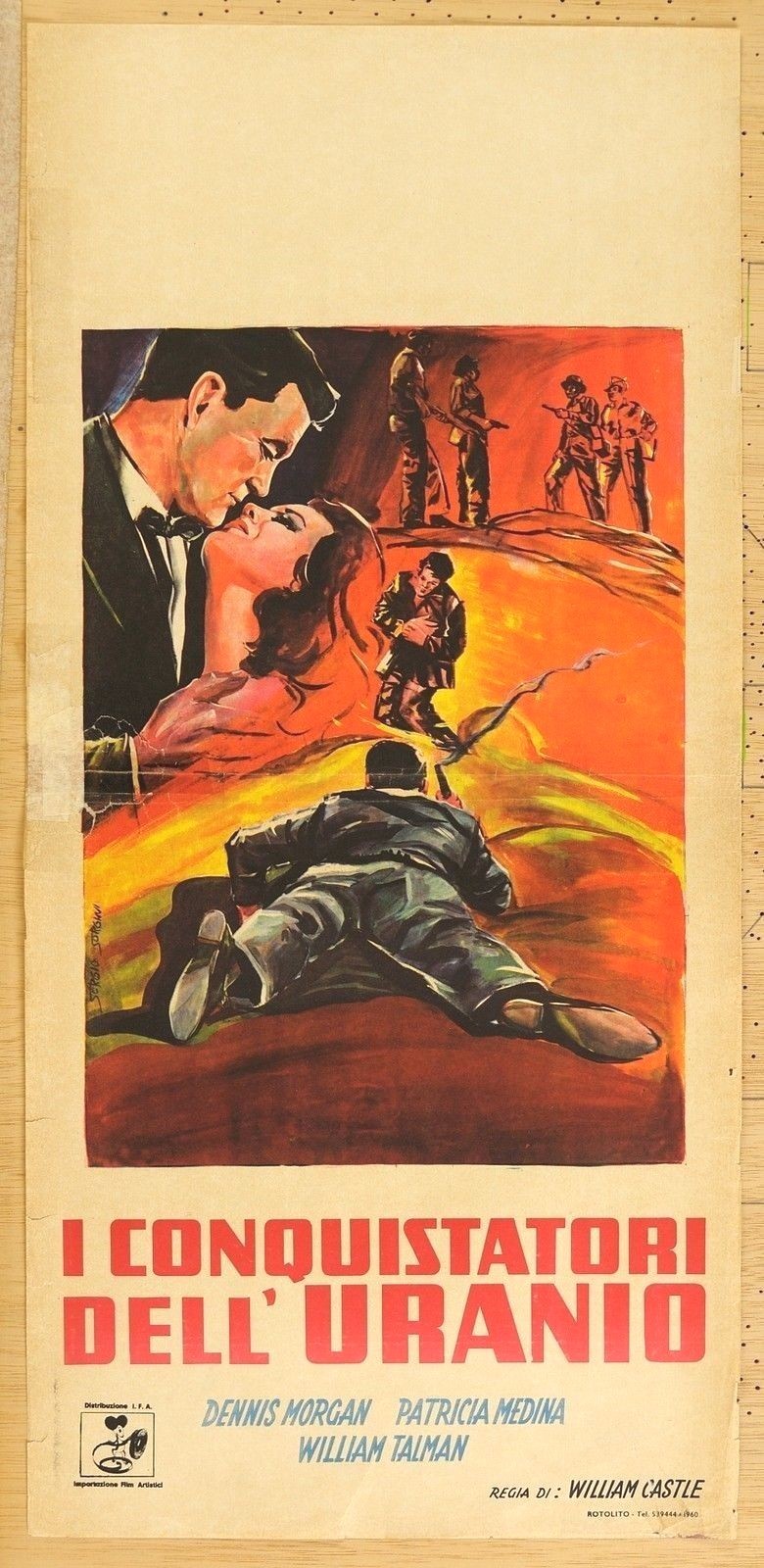 Locandina originale film I CONQUISTATORI DELL'URANIO (1956) - Regia di William Castle