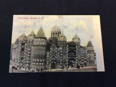 1906 CORN PALACE Mitchell, South Dakota Postcard Postmarked