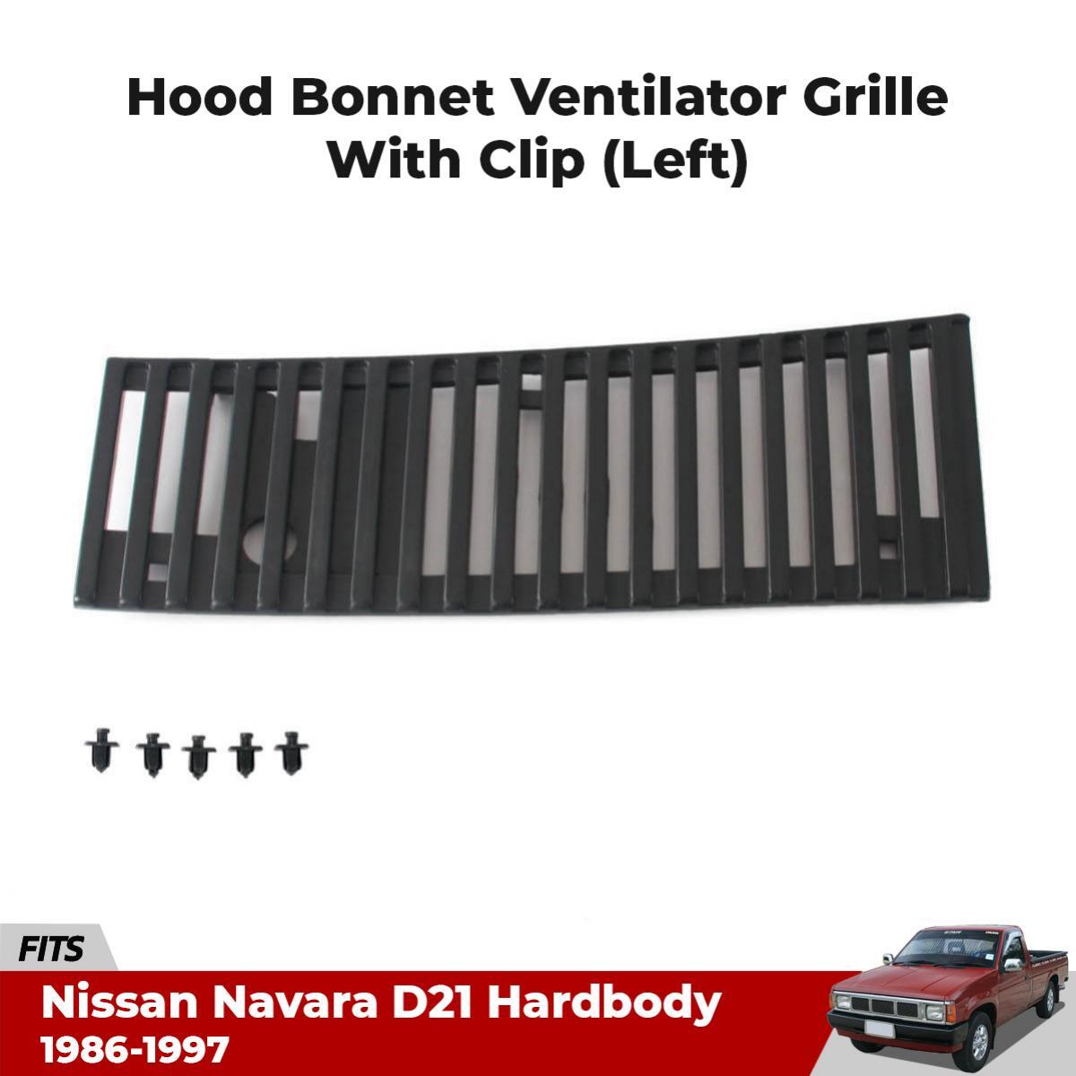 Top Hood Wiper Cowl Grille Vent Clip LH Fits Nissan Hardbody D21