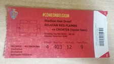 Ticket footbal Belgique Belgium Belgie Red Flames - Croatie Croatia 03/09/19