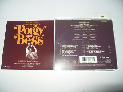 Porgy And Bess George Gershwin 13 Tracks 1983 cd  Near Mint / Inlays Ex+ (R3)