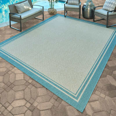 Gertmenian, Naples Ace Border Indoor/Outdoor Area Rug (Choose