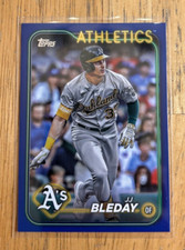 2024 Topps Series 1 JJ BLEDAY Royal Blue Parallel Base #147 Athletics