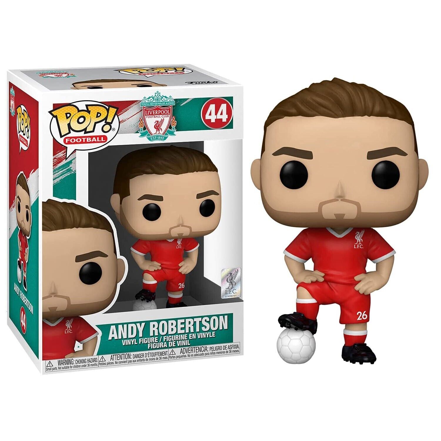 Liverpool Fc Pop! Figura De Fútbol Americano Funko Pop Premiere League Andy Robertson 44
