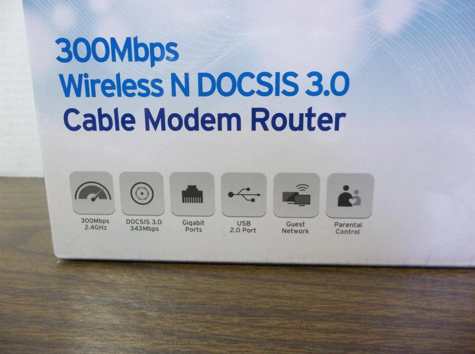 TP-Link TC-W7960 300Mbps Wireless N DOCSIS 3.0 Cable Modem Router NEW SEALED - Image 3 of 4