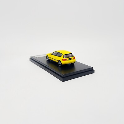 LCD Models 1:64 - Honda Civic EG6 Yellow - Diecast Model | eBay