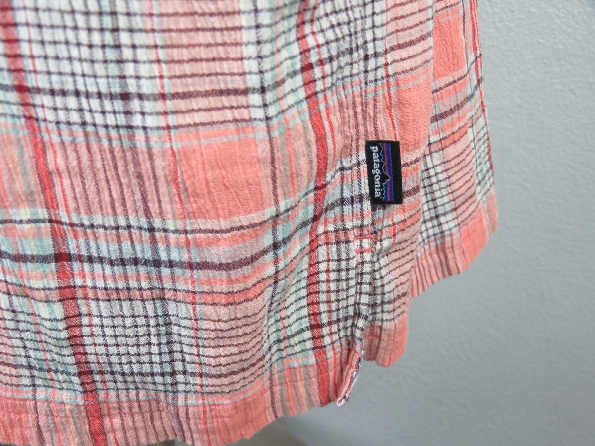 Patagonia Short Sleeve Button Front Shirt XXL Organic Cotton