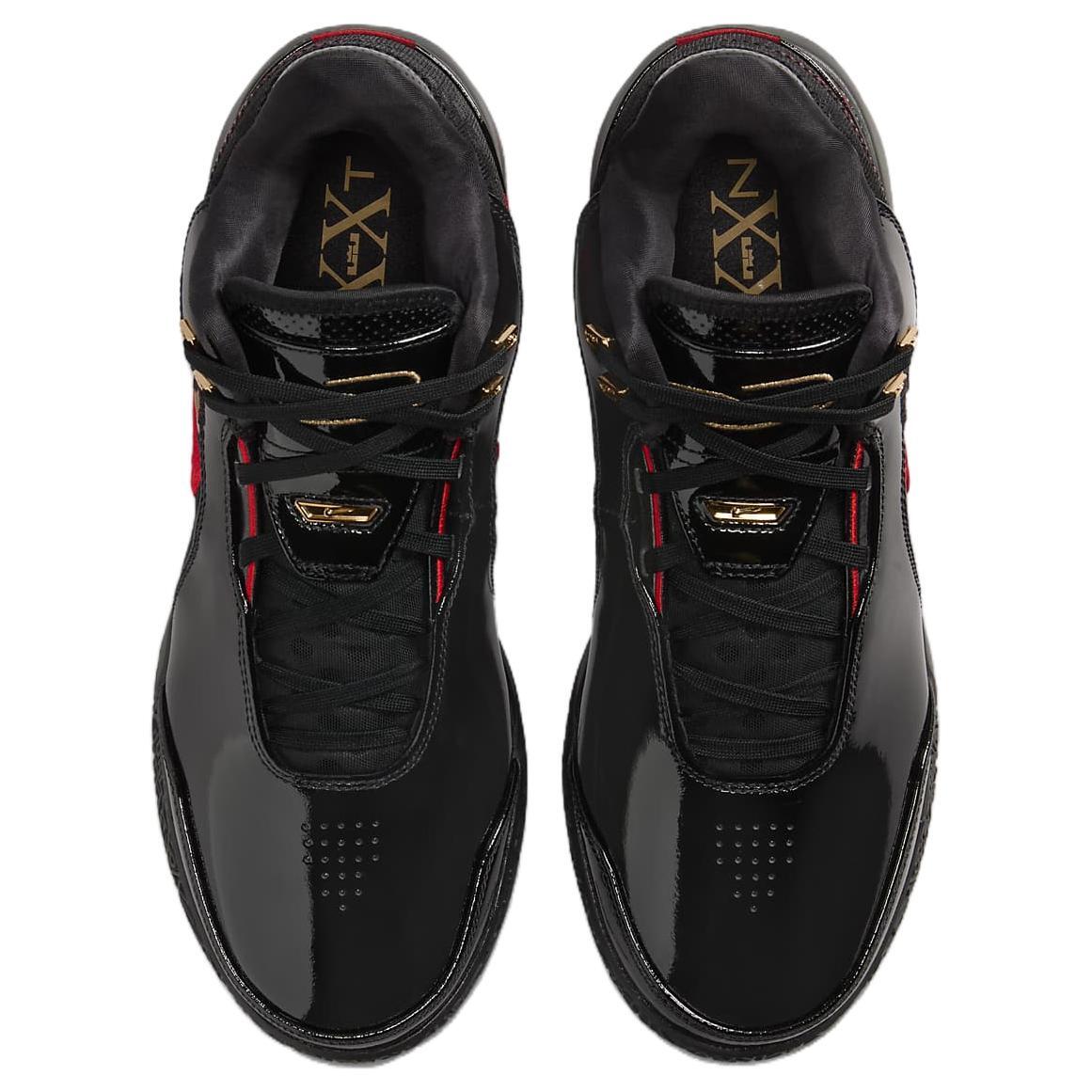 Nike Zoom LeBron NXXT Gen AMPD EP Black Metallic Gold Red - FJ1567