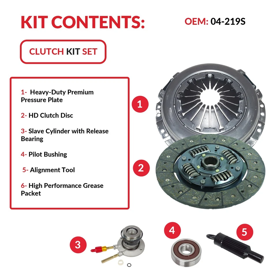 Kit de embrague esclavo para 04-12 Canyon Colorado Canyon I-280 I-290 2,8 L 2,9 L Foto 3 de 4