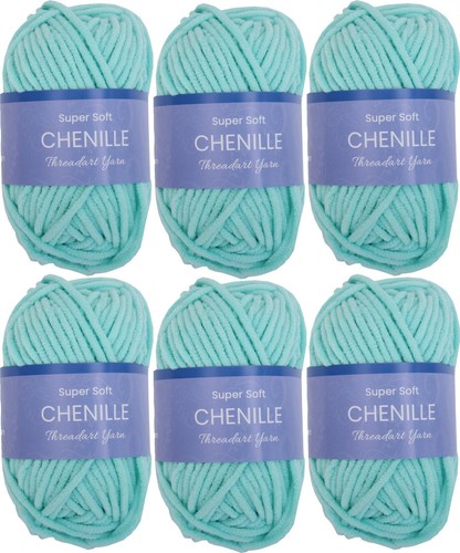 Threadart Super Soft Chenille Yarn - #5 - 50 Gm Skeins - 60 yds -Singles & Packs - Picture 68 of 101