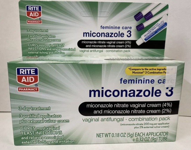 Feminine Care Miconazole 3, Vaginal Antifungal, Combination Pack Exp 02