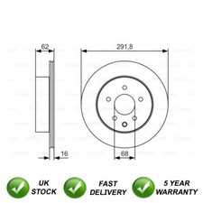 Dischi freno posteriori sinistro SJR adatti a Nissan Qashqai X-Trail Porsche Macan