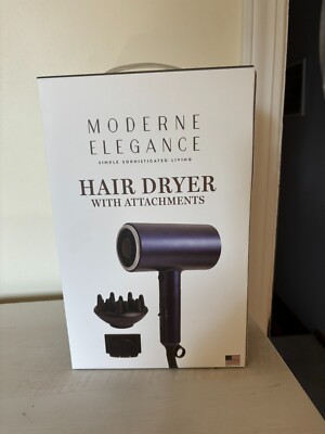 Modern Elegance Hair Dryer with Attachments