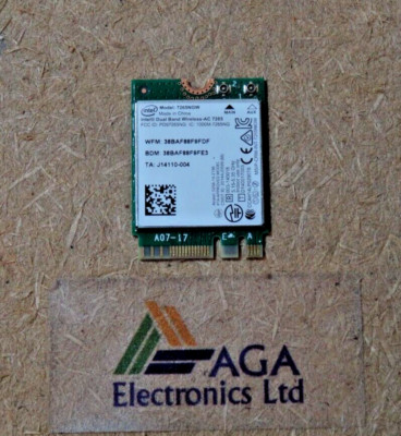 Intel Dual Band Wireless - AC 7265 Laptop WiFi Karte. Modell: 7265NGW