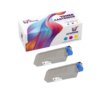 OKI Data Compatible Toner Cartridge for 46507604 C712dn Black 2 Pack
