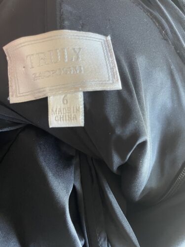NWTS Truly ZAC Posen Tulle Mermaid Black Gown MSRP $3500 - Picture 10 of 15