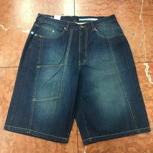 Corto de mezclilla informal vintage azul medio azul azul azul azul para hombre - Imagen 3 de 3