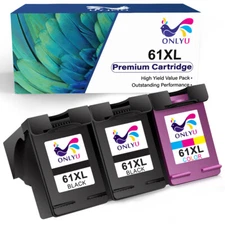 61 XL Ink For HP ENVY 4500 4501 4502 4504 5530 5531 5535 Deskjet 1000 1010 1050