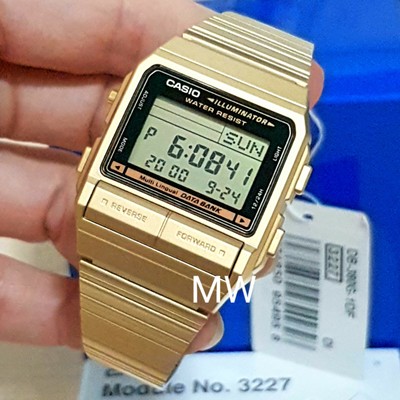 CASIO VINTAGE DB-380G-1 DATA BANK DIGITAL GOLDEN WATCH NEW OLD SKOOL CLASSIC-NEW  | eBay