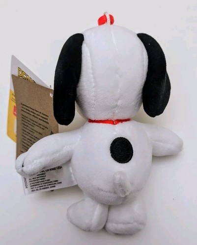 NEW Peanuts 5" Snoopy Woodstock Keychain Lot Of 2 Stuffed Animal Aurora Soft - Picture 4 of 11
