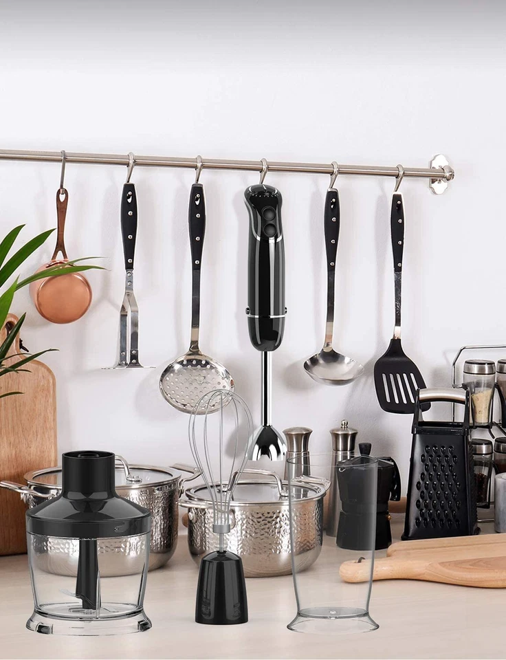 Погружной ручной блендер KOIOS 800 Вт 3 в 1, титановое покрытие, многофункциональный - Изображение 2 из 4