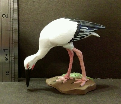 RARE Kaiyodo Natural Monuments of Japan Oriental White Stork Bird Figure