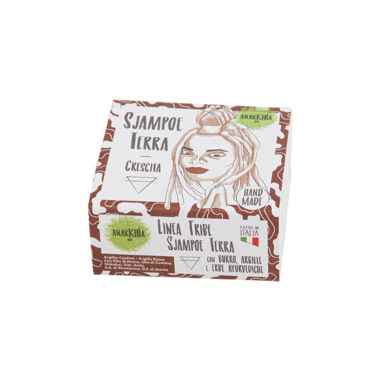 Shampoo Solido Bio Stimolante e Rinforzante - SJAMPOE TERRA 55 gr - Anarkhia Bio