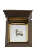 English Cocker Spaniel, Englische Cockerspaniel  - Hundebrosche in Geschenkbox,