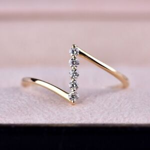 Fashion V Shaped Design Ring Women Forefinger Band Engagement Ring Jewelry Gifts Ebay