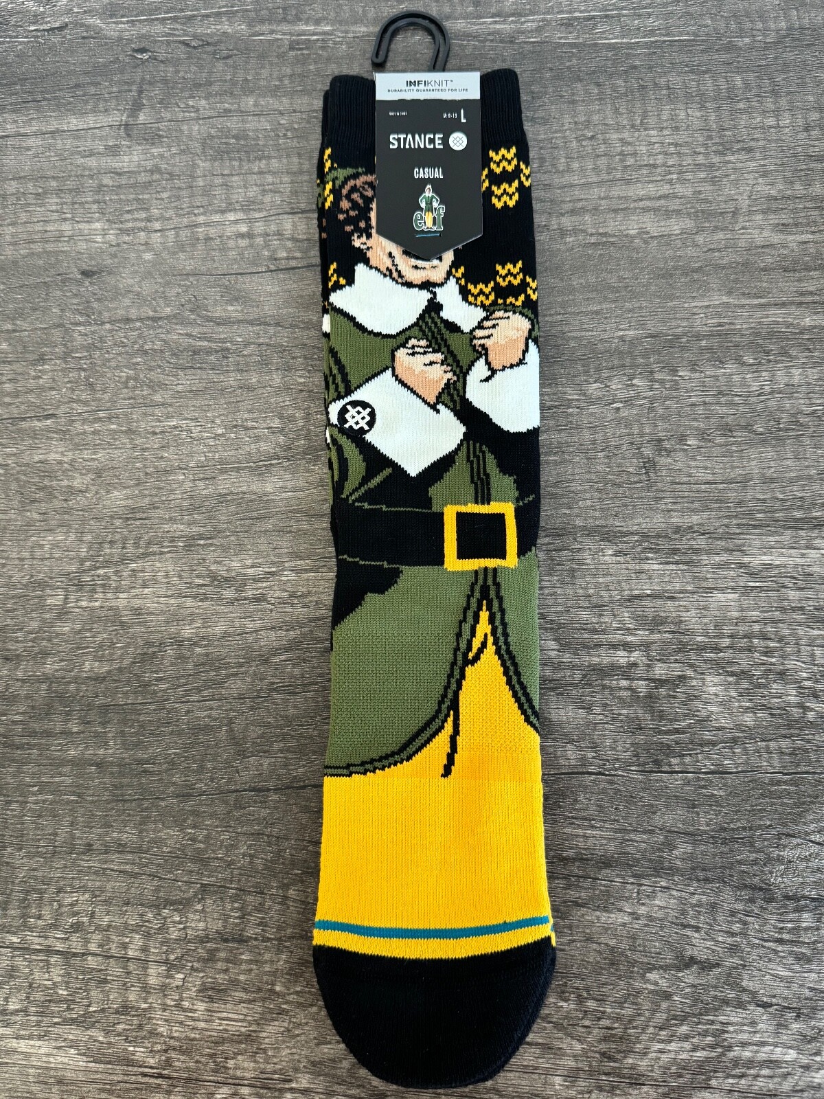 Stance x ELF Smiling Christmas Crew Socks for Men Size 9-13 NWT