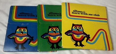 Lot 3 Vintage Scribbler s Learn With Me Club Set Activity Packs Learning System