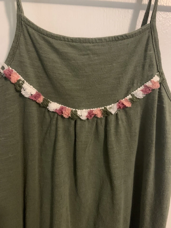 Vestido sin mangas Old Navy para niñas S (6-7) verde 054 Foto 2 de 4