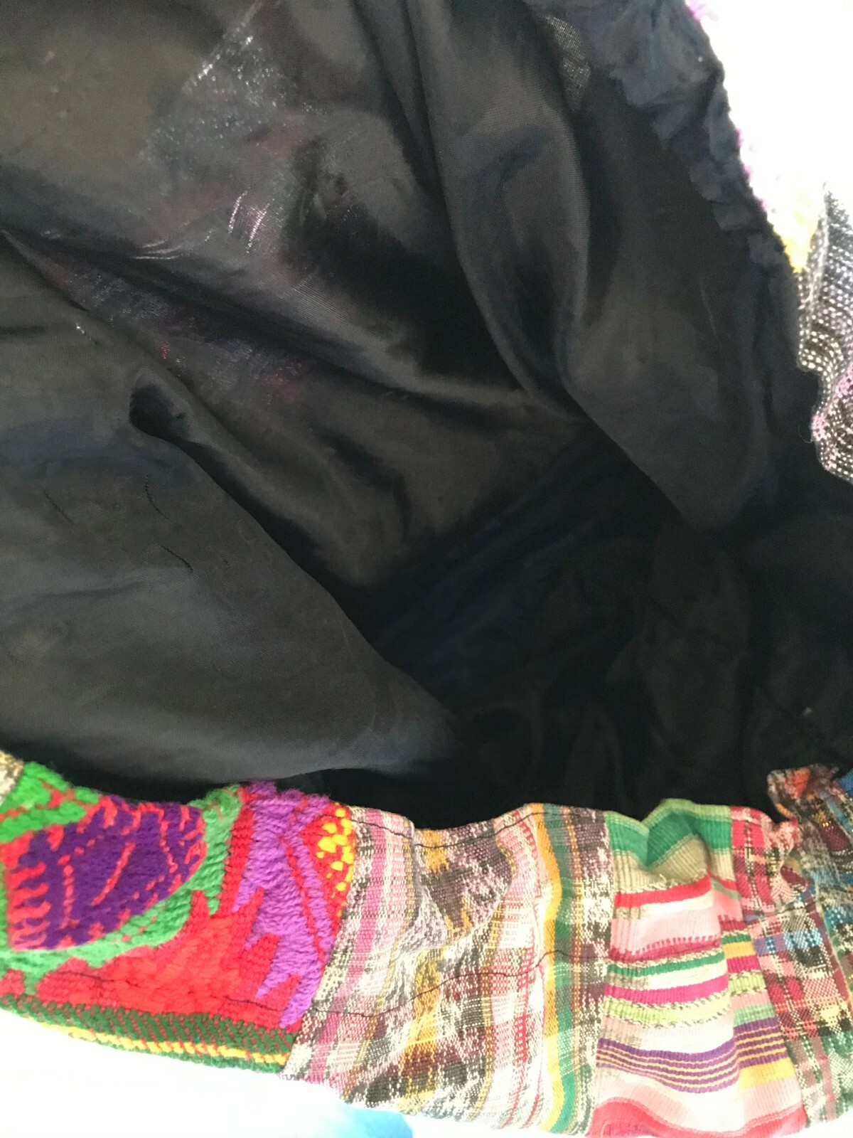 Patchwork Hippie Backpack - Colorful Unique Ecuad… - image 6