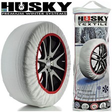 Sumex RED Husky Textile Winter Car Wheel Ice, Frost & Snow Chain Socks 17" Tyres