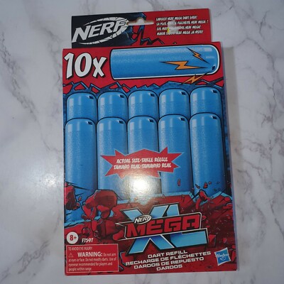 Nerf - 10 Mega XL refill darts - Darts Whistle - Largest Nerf Darts Ever