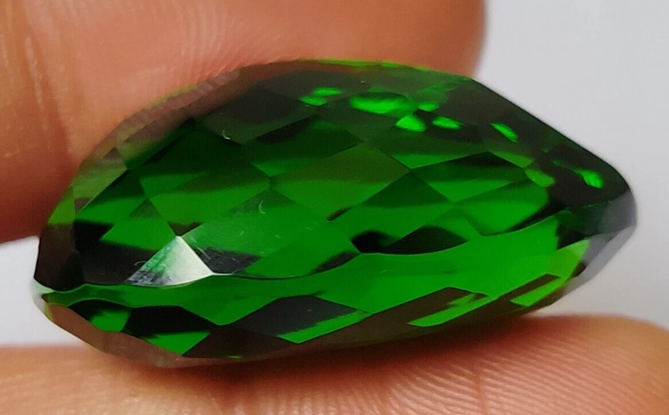 AAA+ Large Green Moldavite 71.95 Ct. Pear Cut Loose Gemstone for Ring & Pendant - Image 4 of 4