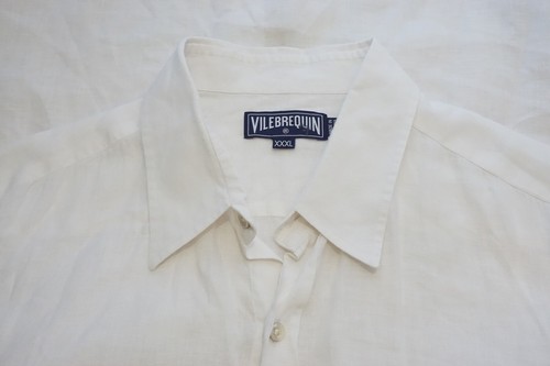 Linen Button Up Mens Shirt Sz XXXL 3XL 