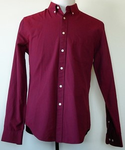 dark red long sleeve shirt