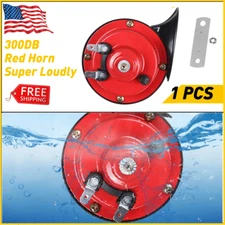 1 Very Loud 300DB Train Horn 12V Electric For Car Motorcycle Boat SUV Waterproof