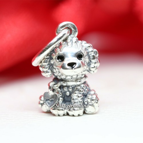 Authentic Pandora Silver Poodle Puppy 